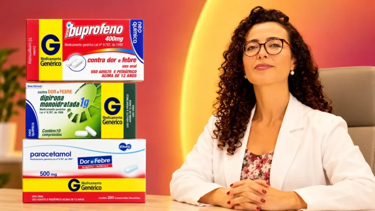 Dra. Larissa Vilela explica as diferenças entre dipirona, paracetamol e ibuprofeno para o controle de febre e dor