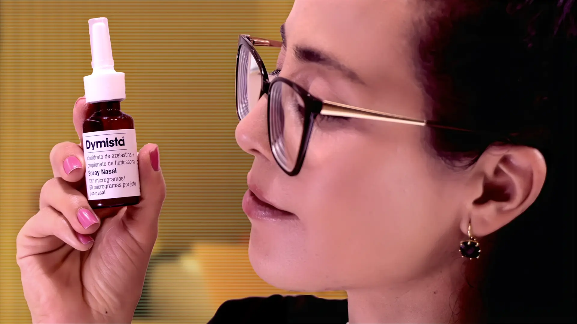 Spray de tratamento nasal usado após a lavagem nasal