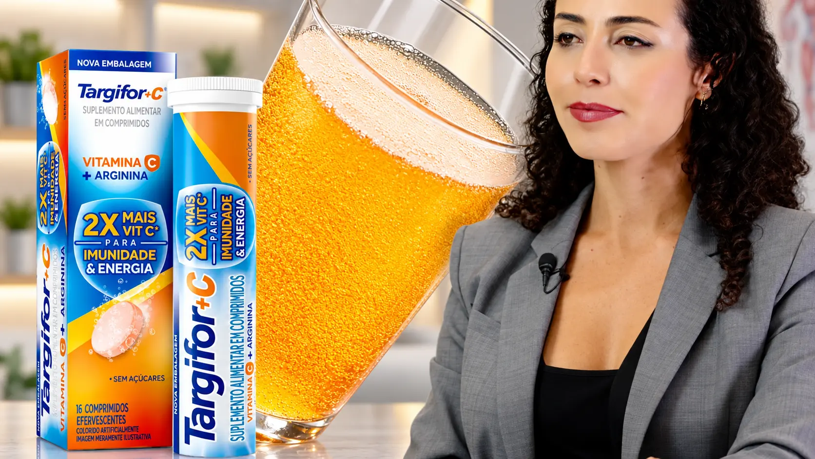 Dra. Larissa Vilela explicando se a vitamina C funciona para gripes, resfriados e sinusite